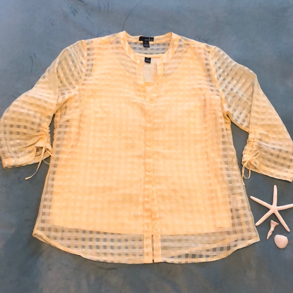 ERIKA Brand Yellow Ladies Blouse🌿